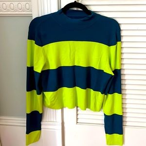 Cropped mock turtleneck